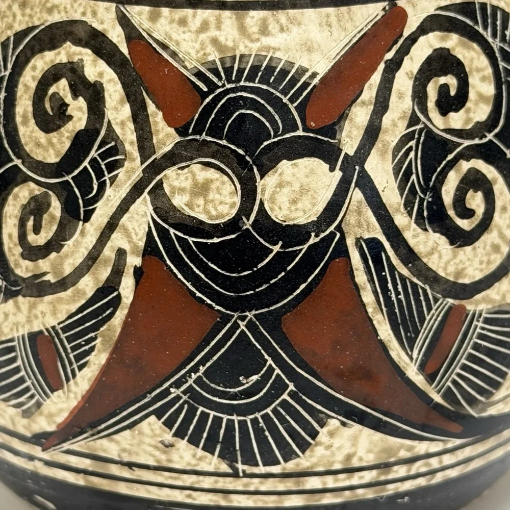 Vintage‎ Museum Reproduction Handmade Greek Pottery Alabastron Corinthian 650 BC